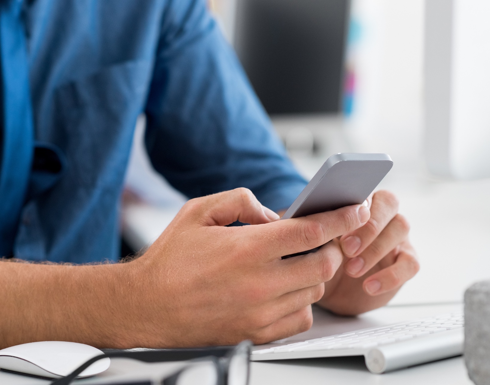 Financial advisor using personal phone for business communications